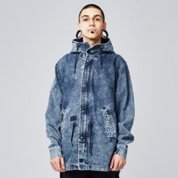 Backyard Cartel Acid Blue Denim Jacke 99 Euro