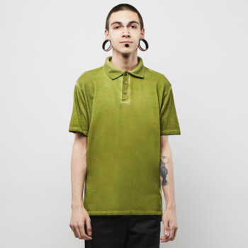 Backyard Cartel Washed Polo Shirt Khaki 34 Euro