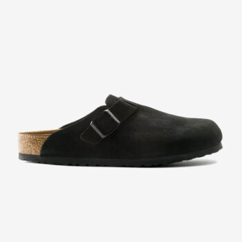 Birkenstock Boston Soft Footbed Suede Leather Black 119 EUR
